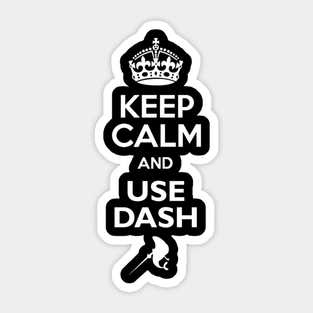 Marlette Keep calm white Sticker by Spikybot